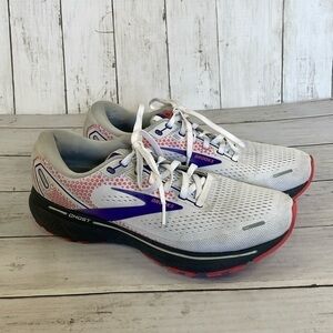 Brooks Ghost 14 Purple Coral/Orange Running Shoes